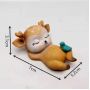 Силиконовый молд 3D «Спящий олененок с птичкой»