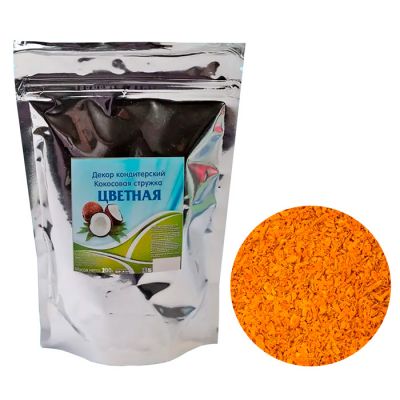 Кокосовая стружка цветная "Оранжевая" 100г