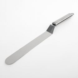 Лопатка-палетка с металлической ручкой, изогнутая, 37х3 см, рабочая часть 25 см