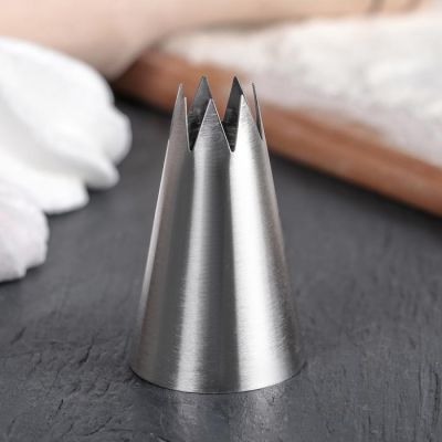 Насадка кондитерская "Открытая звезда" d 3 см, вых. 1 см (№ 354)