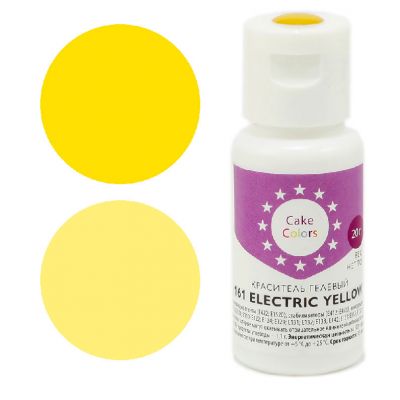 Краситель гелевый Cake Colors 161 Насыщенный жёлтый (ELECTRIC ORANGE), 20г