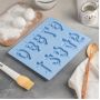 Форма для выпечки 10 ячеек "Буквы и цифры.Цифры" 26x21 см (7х4 см) цвет МИКС 811919