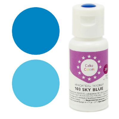 Краситель гелевый Cake Colors 103 Небесный синий (SKY BLUE), 20г