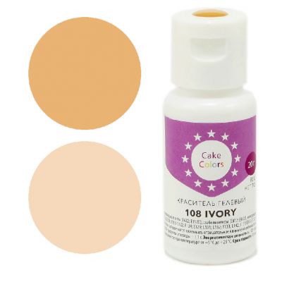 Краситель гелевый Cake Colors 108 Кремовый (IVORY), 20г