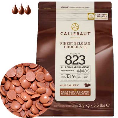 Шоколад Callebaut молочный 33,6% №823 2,5кг