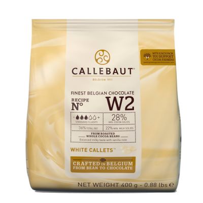 Шоколад Callebaut белый 28% №W2 400г (заводская упаковка)