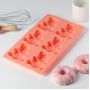 Форма для выпечки 6 ячеек "Животные.Мишка" 28,5х17х2 см (8,5х6 см) цвет МИКС 549328