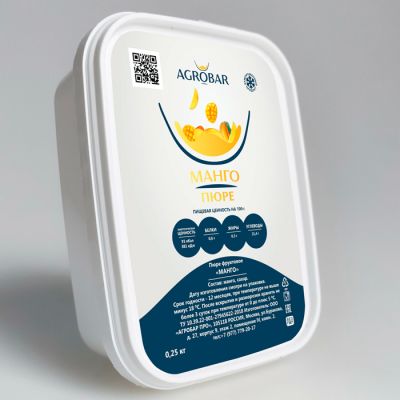 Пюре Манго Agrobar (Агробар) замороженное 250г