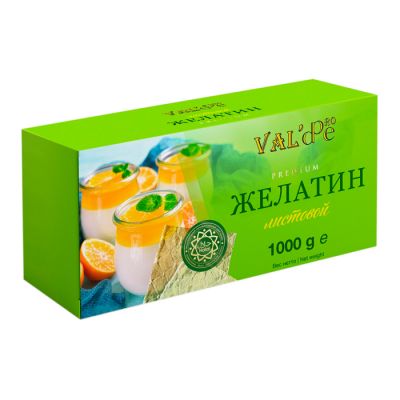 Желатин листовой Халяль VALDE (180 блум), 1 лист