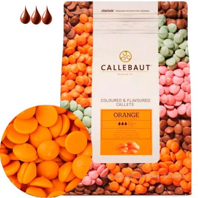 Шоколад Callebaut оранжевый со вкусом апельсина 100г