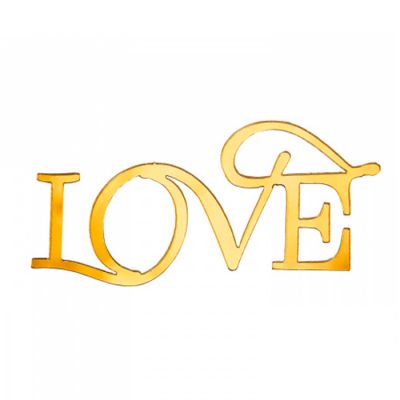 Топпер торцевой «Love 2», золото